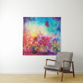 DUIMBELINA IN BLOEMENMAND, VLINDER WANDKLEED (In Situ (horizontaal))