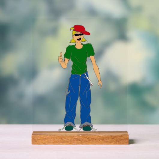 duimbreed acryl bord (Neutraal)