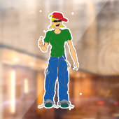 duimbreed raamsticker (Vel 2)
