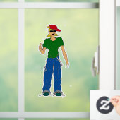 duimbreed raamsticker (Huis)