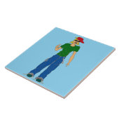 duimbreed tegeltje (Zijkant)