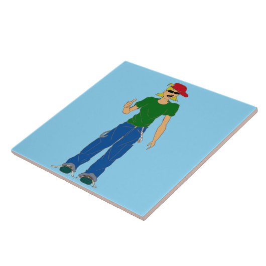 duimbreed tegeltje (Zijkant)