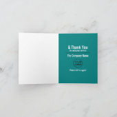 Duimbs omhoog, klantendank - uw kaart (Binnen)