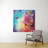 DUIMELIJNTJE IN BLOEMENMAND,VLINDER WANDKLEED (In situ)