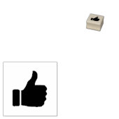 Duimen omhoog 1 duim Rubberzegel Rubberstempel (Gestempeld)