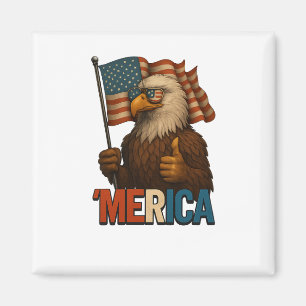 Duimen omhoog Amerika Eagle Grappig en Patriottisc Magneet