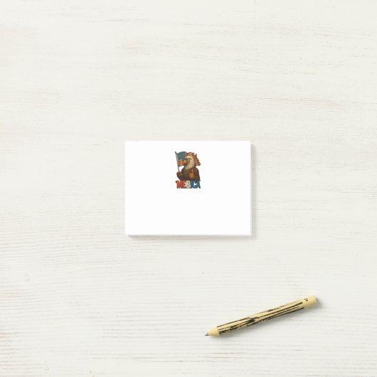 Duimen omhoog Amerika Eagle Grappig en Patriottisc Post-it® Notes (Op bureau)