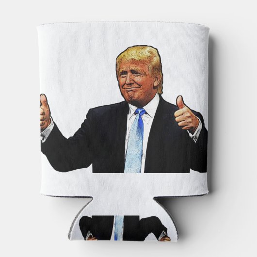 Duimen omhoog - Donald Trump Blikjeskoeler (Achterkant)