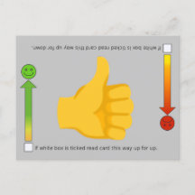 Duimen omhoog, Emoji briefkaart