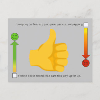 Duimen omhoog, Emoji briefkaart
