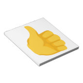 Duimen omhoog emoji, notitieblok (Schuin)