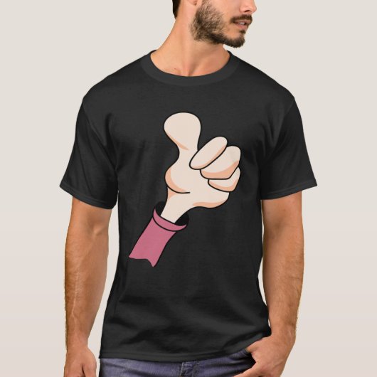 duimen omhoog handteken ja akkoord goed werk t-shirt (Voorkant)