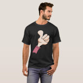 duimen omhoog handteken ja akkoord goed werk t-shirt (Voorkant volledig)