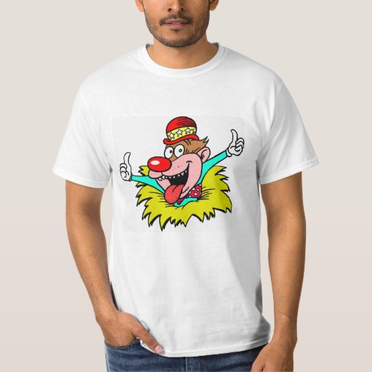 Duimen omhoog, leuke clown, t-shirt (Voorkant)