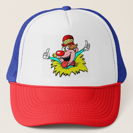 Duimen omhoog, leuke clown, trucker pet (Voorkant)