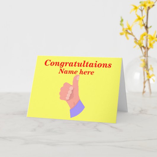 Duimen omhoog producten. kaart (Gele Bloem)