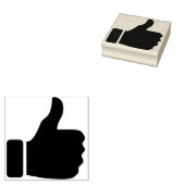 Duimen omhoog Rubber Art Stamp Rubberstempel (Gestempeld)
