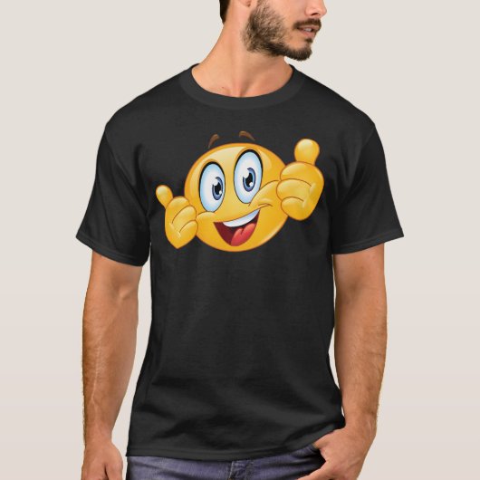 Duimen omhoog Smiley Face 3 T-shirt (Voorkant)