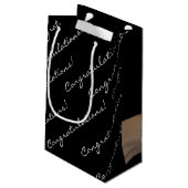 Duimen omhoog Sticker op duim Klein Cadeauzakje (Achterkant Gekanteld)