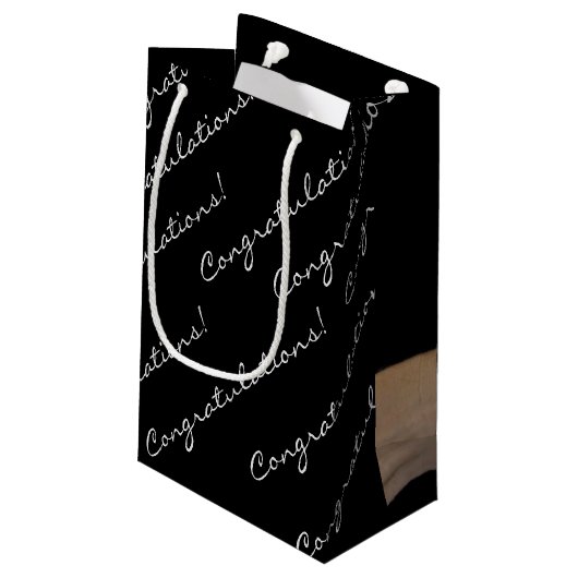 Duimen omhoog Sticker op duim Klein Cadeauzakje (Achterkant Gekanteld)