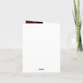 Duimen omhoog voor papa! Vaderdag Bedankkaart (Achterkant)