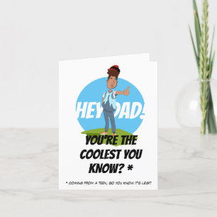 Duimen omhoog voor papa! Vaderdag Bedankkaart