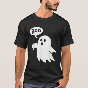 Duimen omlaag Ghost Schreeuwende Boo Afkeuring Gho T-shirt