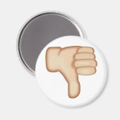 Duimen omlaag Teken Emoji Magneet (Voorkant / Achterkant)
