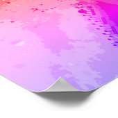 Duimen tot muziek (kleurrijke versie) poster (Hoek)