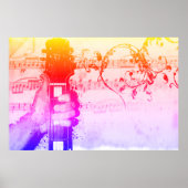 Duimen tot muziek (kleurrijke versie) poster (Voorkant)