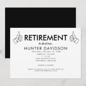 Duimen Up Retirement Party "Het is ongeveer tijd"  Kaart (Voorkant / Achterkant)