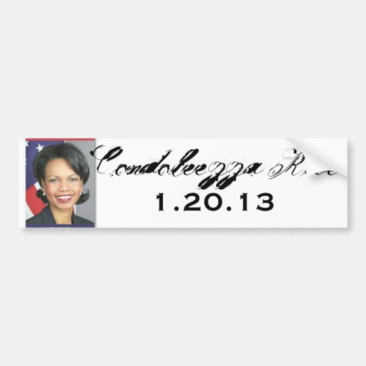 duimnagel.aspx, Condoleezza Rijst, 1.20.13 Bumpersticker (Voorkant)