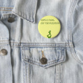 duimnagel, sparen een kikker, eet de Fransen!!! Ronde Button 5,7 Cm (In situ)