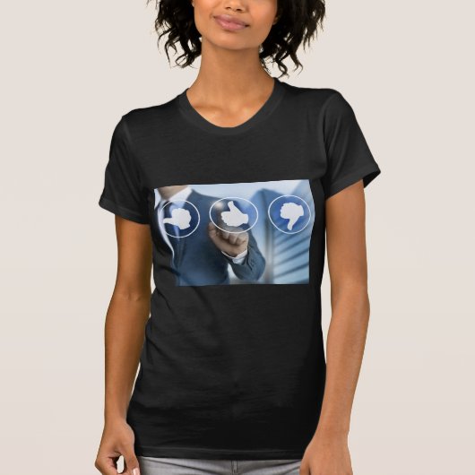 duimpictogrammen voor het concept review van de Kl T-shirt (Voorkant)