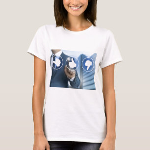 duimpictogrammen voor het concept review van de Kl T-shirt