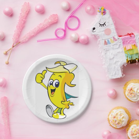 Duimt Banana op Papieren Bordje (Feest)