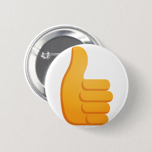 Duimt de Emoji Ronde Button 5,7 Cm (Voorkant /achterkant)