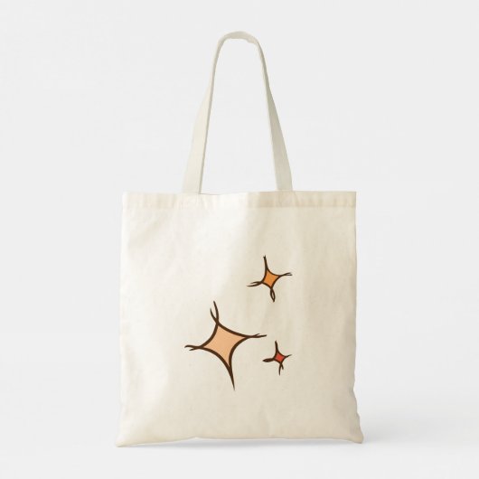 Duimt Emoji, hand getekend.  Sjabloon Tote Bag (Achterkant)