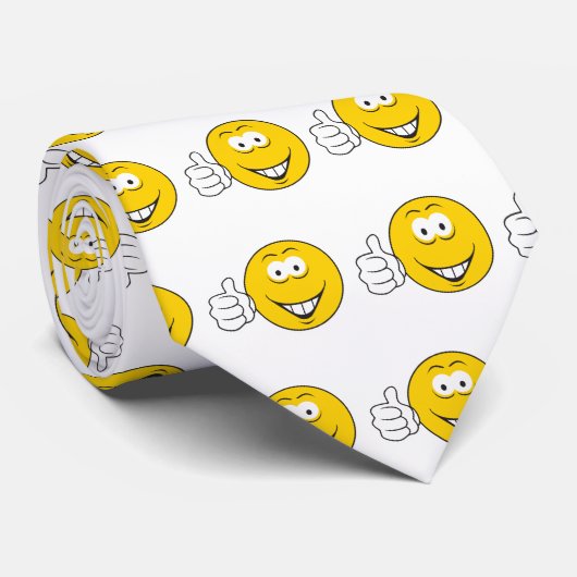 Duimt het gezicht omhoog stropdas (Opgerold)