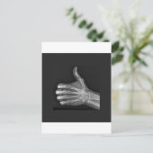 Duimt omhoog briefkaart (Staand voorkant)