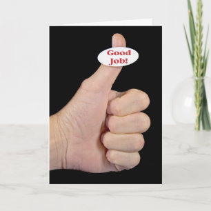 Duimt omhoog Dank u Bedankkaart