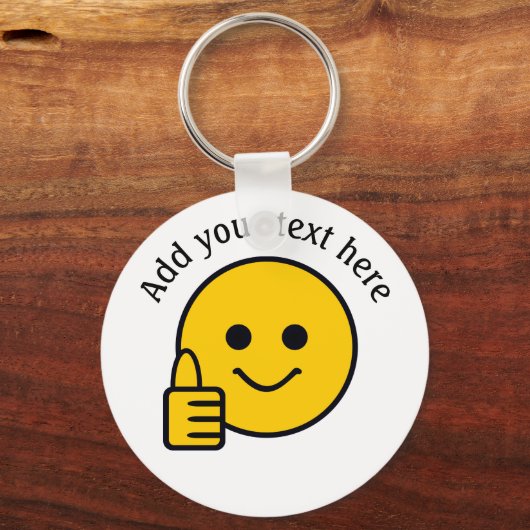 Duimt omhoog Gepersonaliseerd Sleutelhanger (Voorkant)