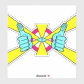 Duimt omhoog! Goede vibe Sticker (Vel)