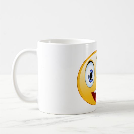 Duimt omhoog koffiemok (Links)