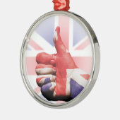 Duimt omhoog! metalen ornament (Links)