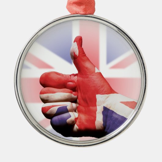Duimt omhoog! metalen ornament (Voorkant)