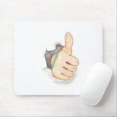 Duimt omhoog muismat (Met muis)