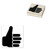 Duimt op Rubber Stempel (Gestempeld)