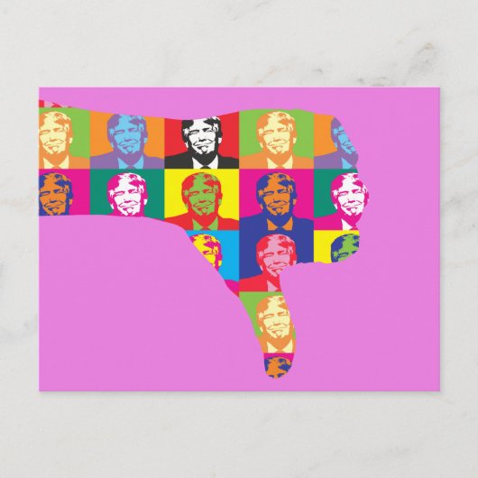 Duimt op Trump Briefkaart (Voorkant)