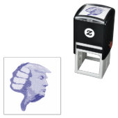 Duimt op Trump Zelfinktende Stempel (In situ)